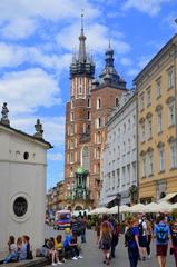 2014 view of St. Mary's Basilica in Kraków