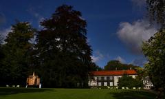 Charlottenlund Park at Ordrupgaard with lush greenery and pathways