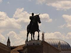 Condottiero Gattamelata statue in front of the Basilica Sant'Antonio in Padova