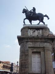 Equestrian statue of Gattamelata by Donatello in Padua