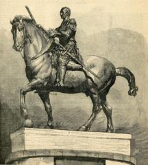 Equestrian statue of Gattamelata by Donatello in Padua