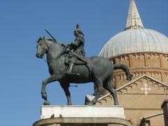 Equestrian statue of Gattamelata by Donatello in Padua