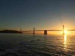 Bay Bridge at sunrise in San Francisco