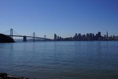 Bay Bridge South Span and San Francisco skyline 2013