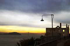 sunset view from Alcatraz island