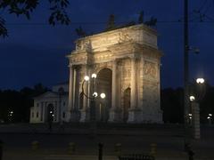 Arco della Pace in Piazza Sempione, Milan