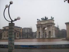 Arco della Pace in Milan, neoclassical triumphal arch