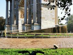 Arco della Pace in Milan on an October morning