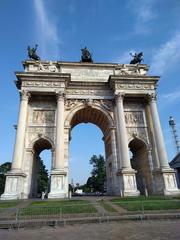 Arco della Pace monument in Milan, Italy