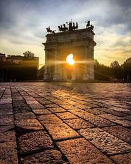 Arco della Pace in Parco Sempione, Milan, Italy