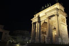 night view of an Italian monument participating in Wiki Loves Monuments Italia 2019