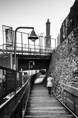 Genova Lanterna promenade