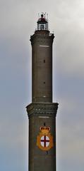 Genoa lighthouse in Liguria, Italy