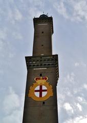 Lighthouse of Genoa in Liguria, Italy