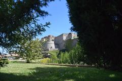 Italian cultural heritage monument hidden among trees