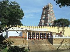 Tiruparamkundram temple intricate rock carvings