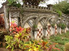 Indo-Saracenic Revival architecture wall at Trivandrum zoo, Kerala