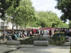 Market on the Place de la Bastille in Paris