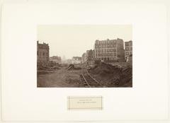 Photograph of Boulevard Henri IV under construction, view from Place de la Bastille, Paris, between 1872 and 1879