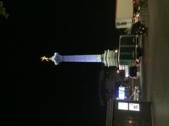 Place de la Bastille at night in Paris