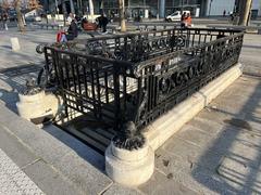 Former public restroom entrance at Place de la Bastille, Paris