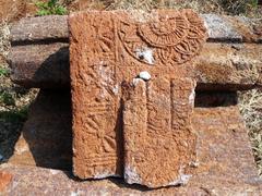 Remnant of a Buddhapada relief at Thotlakonda Monastic complex