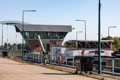 Lock of the Dortmund-Ems Canal in Münster, Germany