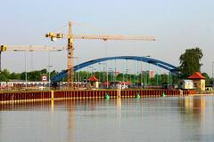 Construction at the Dortmund-Ems Canal near Münster Lock