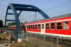 Eisenbahnbrücke über den Dortmund-Ems-Kanal an der Schleuse Münster