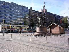 The Three Smiths Statue in Helsinki, Finland