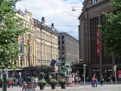 The Three Smiths statue in Helsinki, Finland