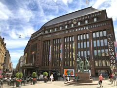 Stockmann building during Helsinki Pride 2018