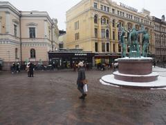 Three Smiths Square in Helsinki on a February afternoon