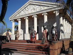 Representation of the judgment of Jesus in Tierra Santa park