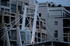 Tigné Point and Tigné Pedestrian Bridge in Sliema, Malta