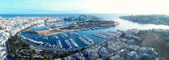 Panoramic view of Sliema from above