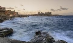 Sliema sunset from Valletta