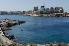 Sliema viewed from Triq Marsamxett in Valletta, Malta