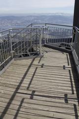 Panoramic view from Uetliberg to Felsenegg in Zurich