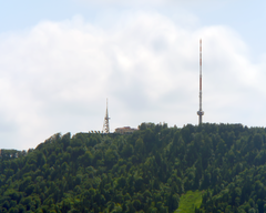 Towers at Uetliberg in summer