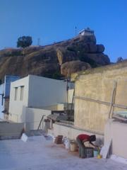 Child and god statue at Rockfort