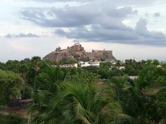 aerial view of Tiruchirappalli Rockfort and cityscape