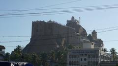 Rockfort Fort in Tiruchirappalli front view