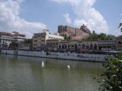 Temple complex on a hill in Tiruchirappalli, India