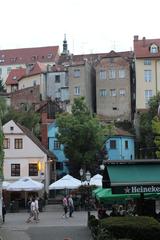 View of Tkalčićeva street and Upper Town in Gradec