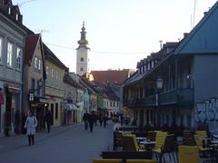 Ivan Tkalčić Street in Zagreb, Croatia