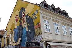 street art in Gornji Grad–Medveščak along Ul. Ivana Tkalčića