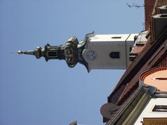 Ulica Ivana Tkalčića with Baroque Bell Tower in Zagreb