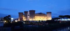 Castel Nuovo illuminated at night