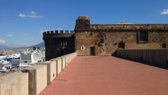 Roof of Castel Nuovo's north range, September 2022